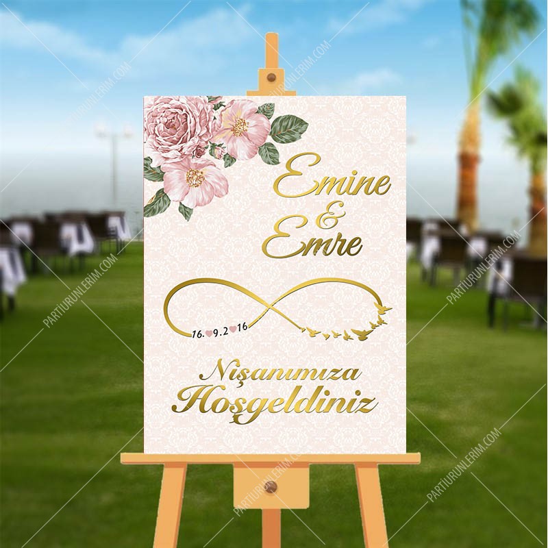 Düğün, Nişan, Kına Hatıra Panosu 70x100 cm